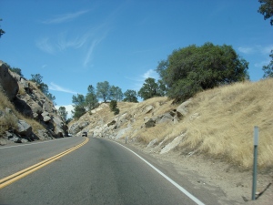 Highway 41, approaching Gold Rush country